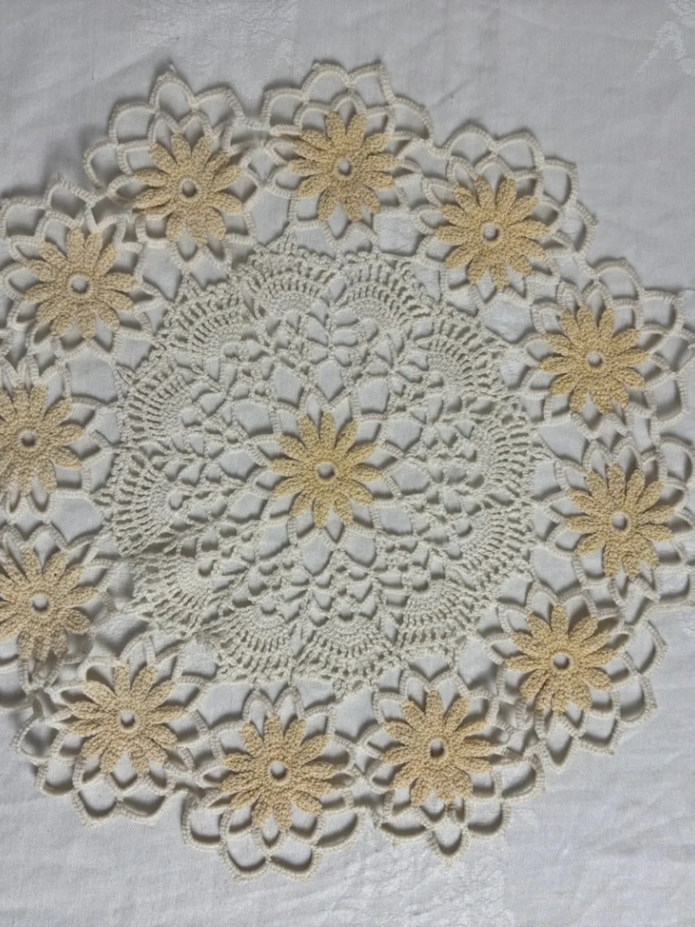 Vintage Handmade Doilies Various Shapes/Set of 9